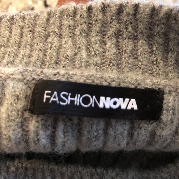 🌺 Fashion Nova Sweater Womens Gray - Picture 6 of 8